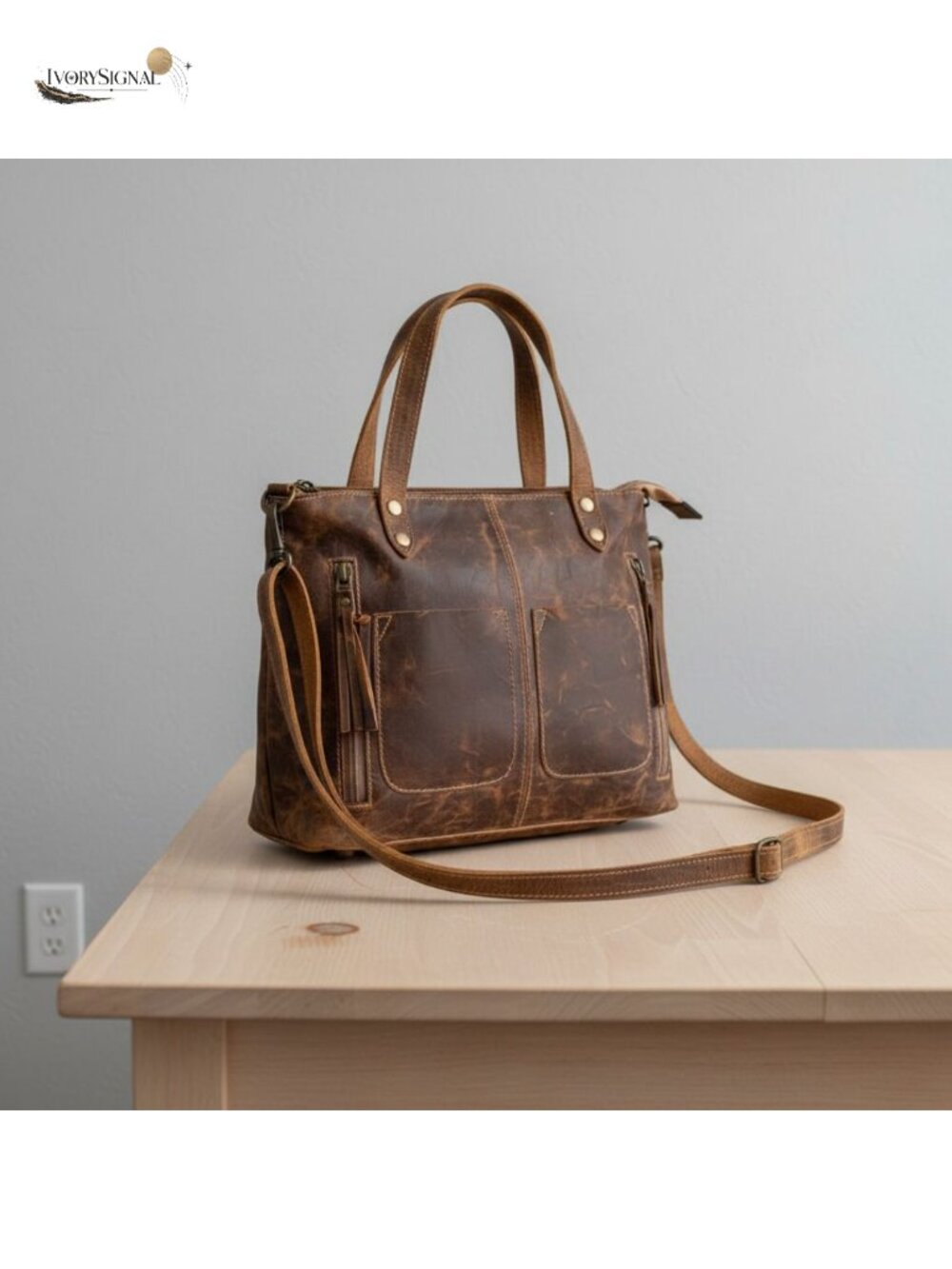 Genuine Leather Crossbody Shoulder Bag Handcrafted Vintage Travel Purse